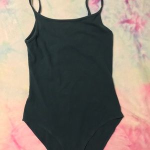 Forever21 Green ( turquoise) bodysuit tank top. Small.